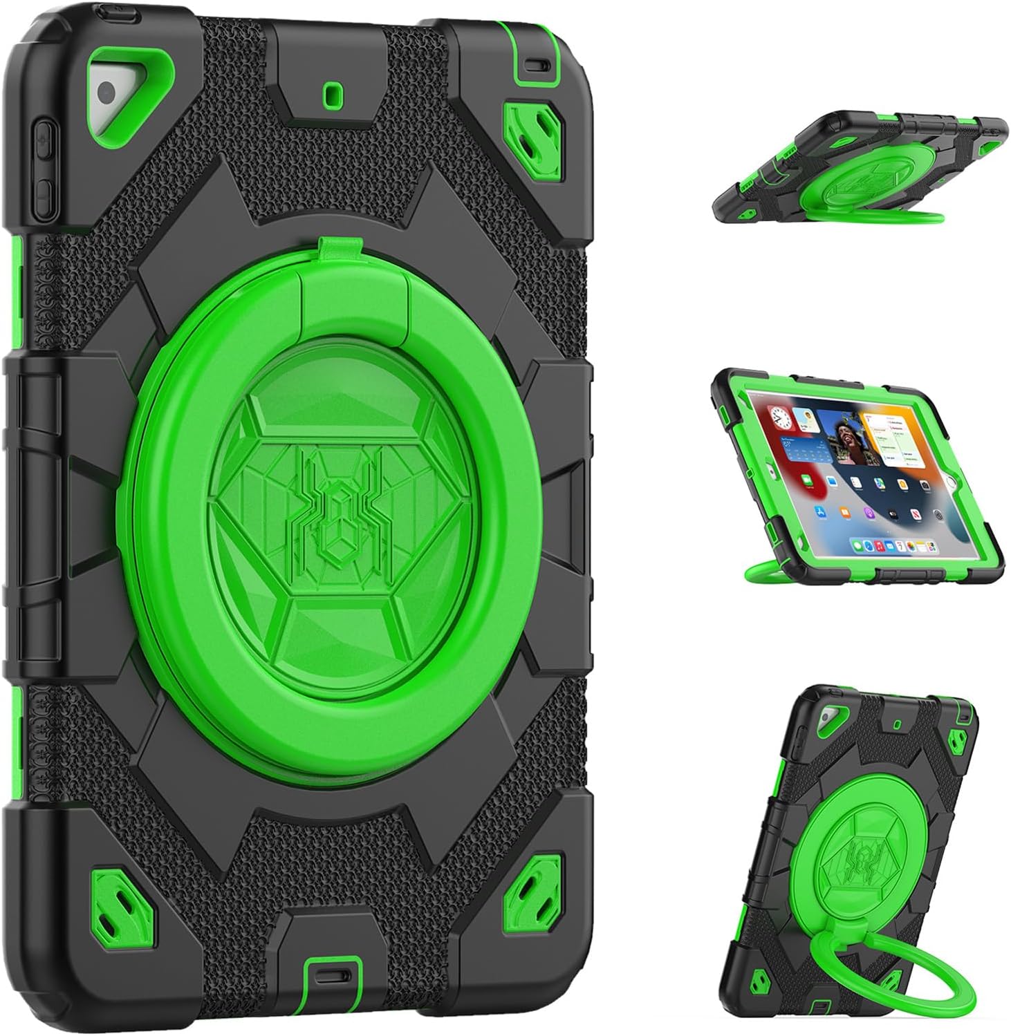 Étui robuste pour enfants Defender Ring avec sangle pour iPad 7/8/9 (7e/8e/9e génération) 10,2 Étui robuste pour enfants Defender Ring avec sangle pour iPad 7/8/9 (7e/8e/9e génération) 10,2